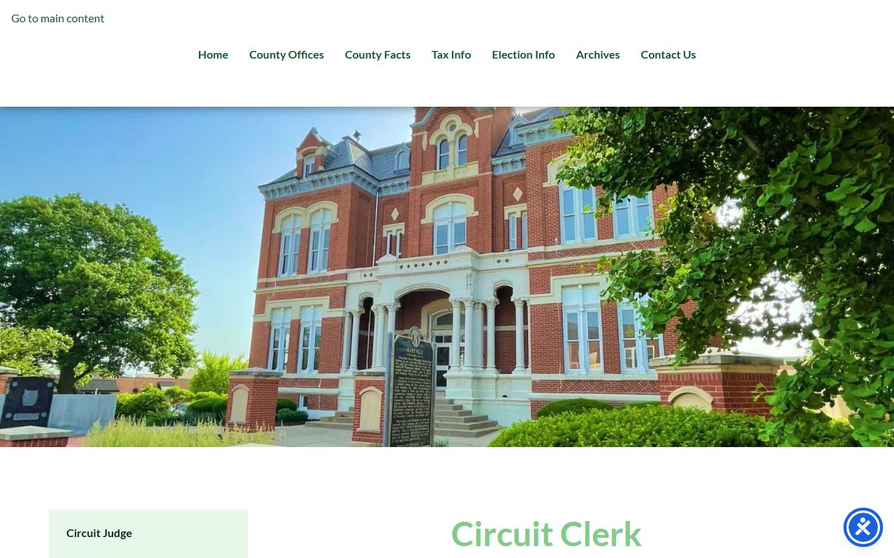 Nodaway County Court records Circuit Clerk contact page