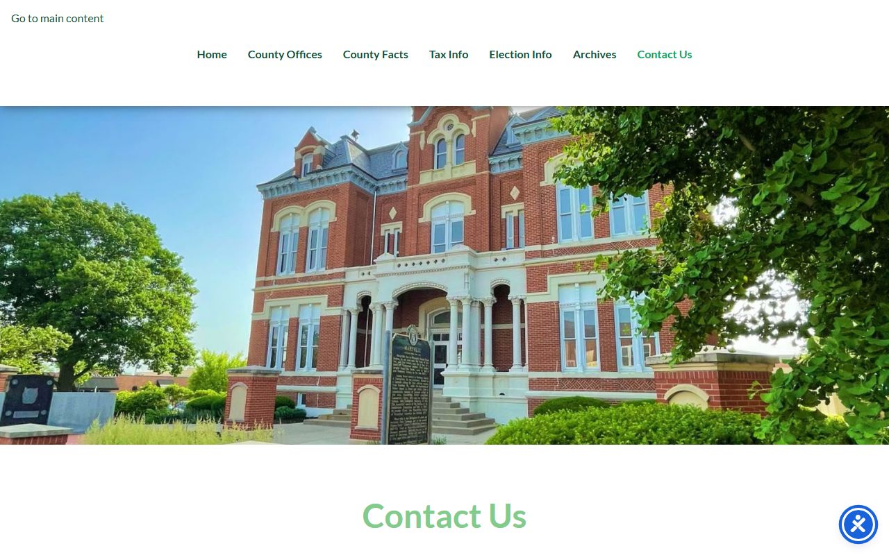 Nodaway County Court records county contact page