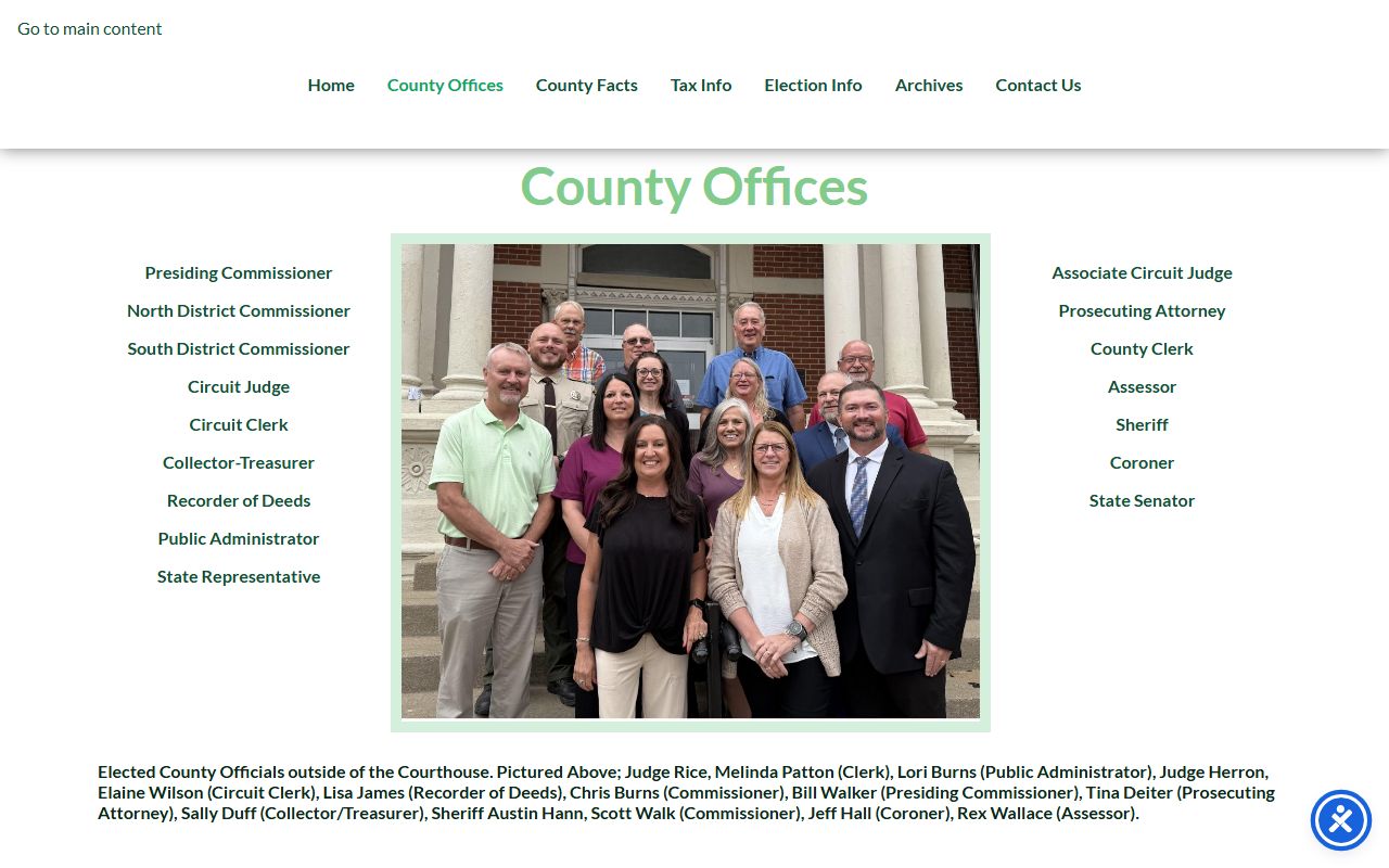 Nodaway County Court records county offices directory